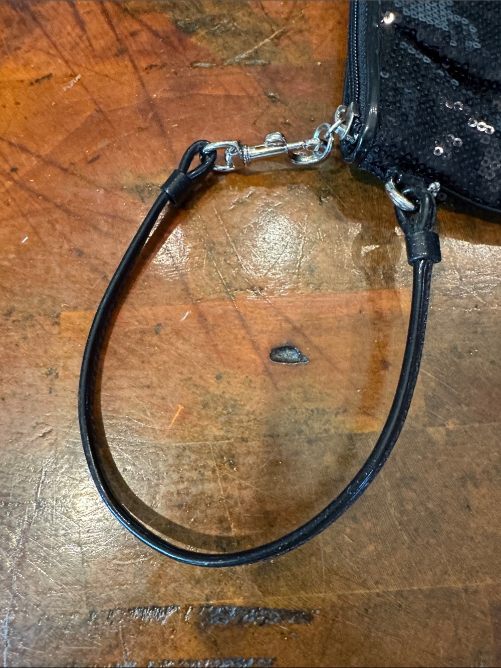 Coach Black Sequin Wristlet Clutch - Picture 5 of 8